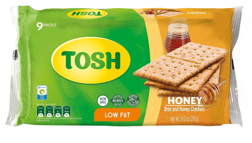 TOSH GALLETAS MIEL 12/ OZ