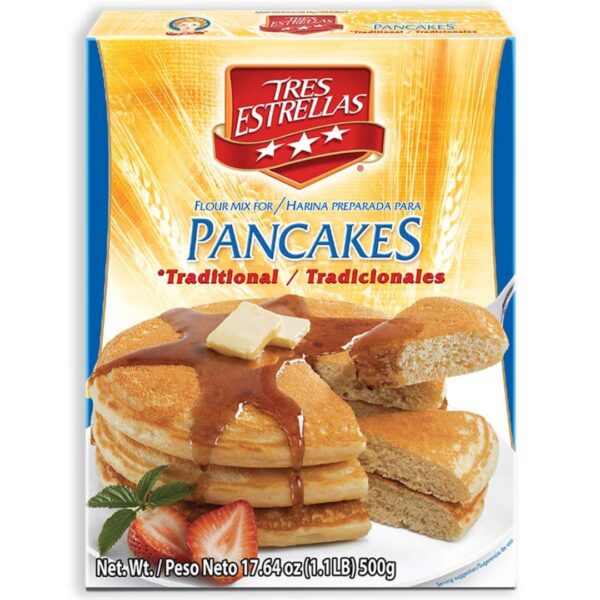 TRES ESTRELLAS PANCAKE 12/17.6 OZ/1.1 LB - TRE1006