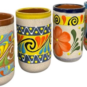 VASO DE BARRO DECORADO