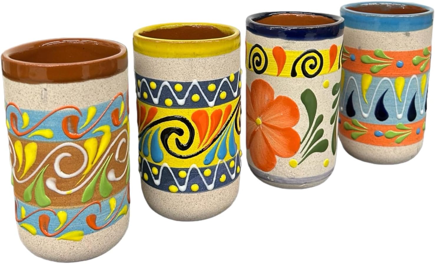 VASO DE BARRO DECORADO: imagen 1