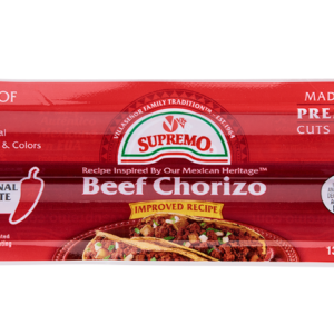 V&V SUPREMO BEEF CHORIZO HOT 12/14 OZ - QVV201