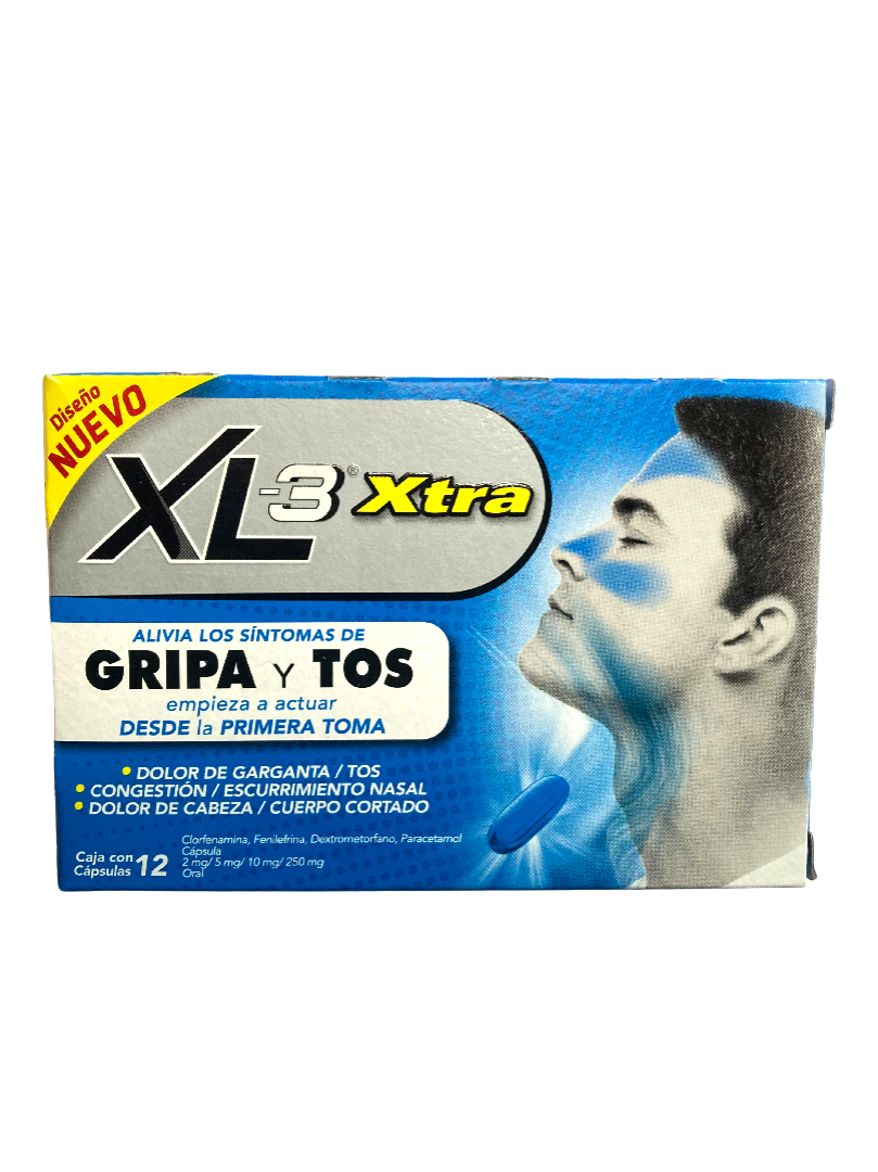 XL3 AZUL CAPSULAS 12 CT/MEX - 2250: imagen 1