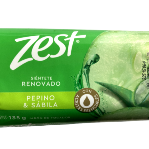 ZEST PEPINO Y SABILA 135 GR