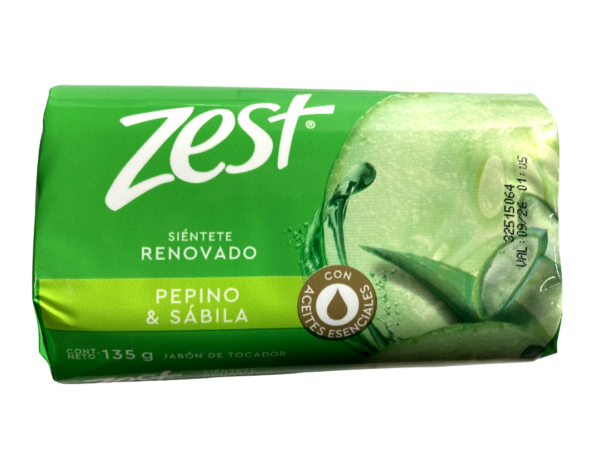 ZEST PEPINO Y SABILA 135 GR