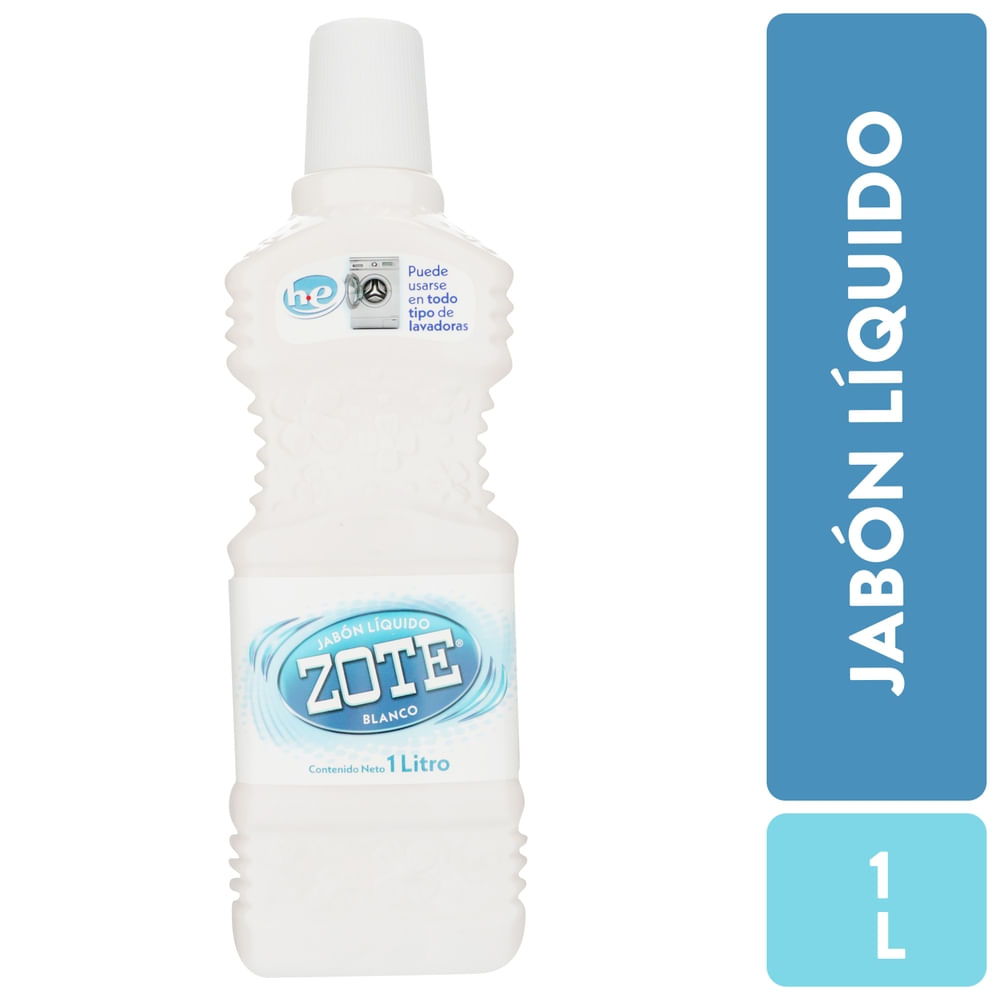 ZOTE JABON LIQUIDO BLANCO 1 L: imagen 1