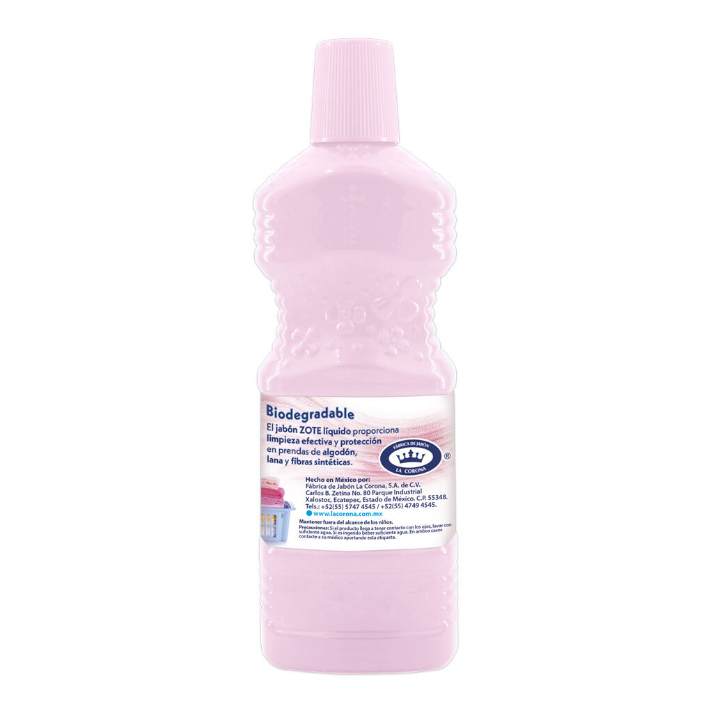 ZOTE JABON LIQUIDO ROSA 1 L: imagen 1