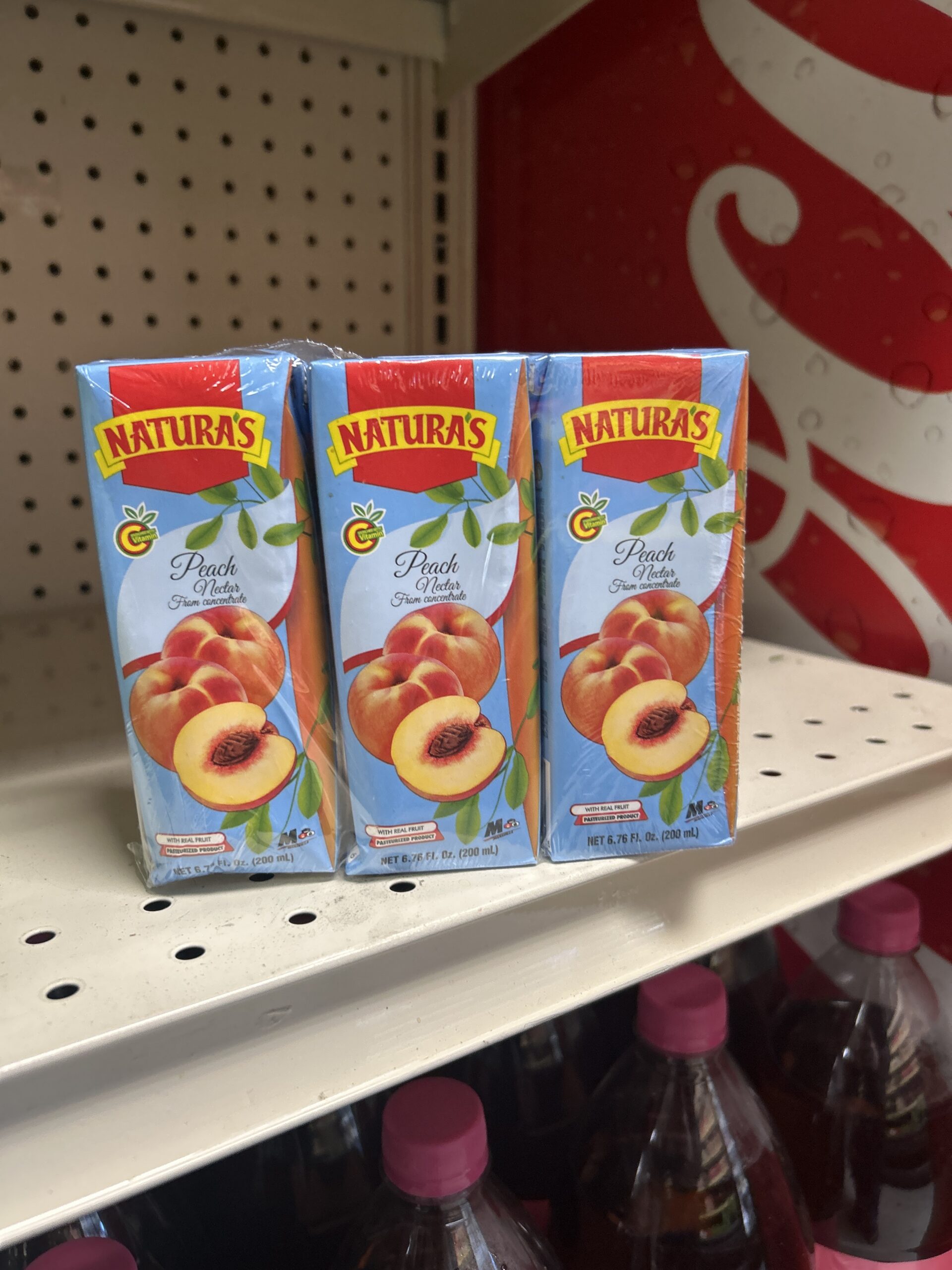 Natura’s Peach Nectar 200mL (3-Pack): imagen 1