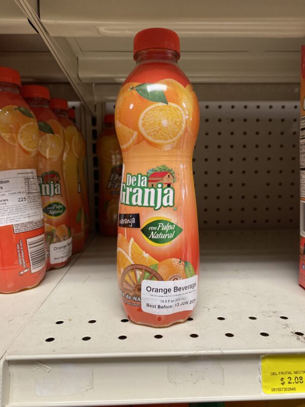 DEL FRUTAL JUGO DE NARANJA 12/16 OZ