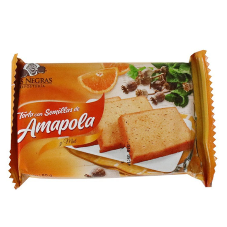 LAS NEGRAS TORTA CON SEMILLA DE AMAPOLA 8/15 CT: imagen 1