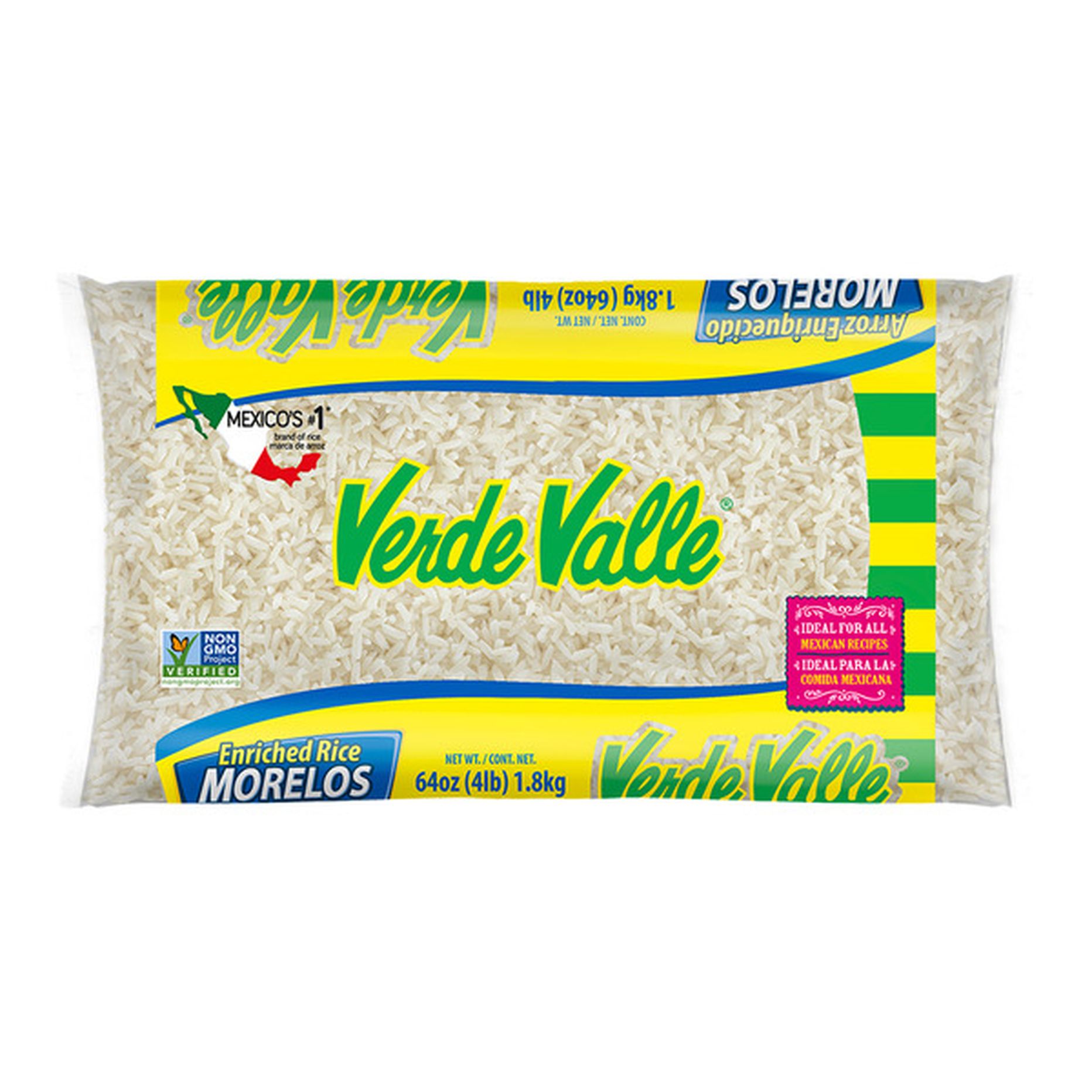 VERDE VALLE MORELOS RICE 4 LBS: imagen 1