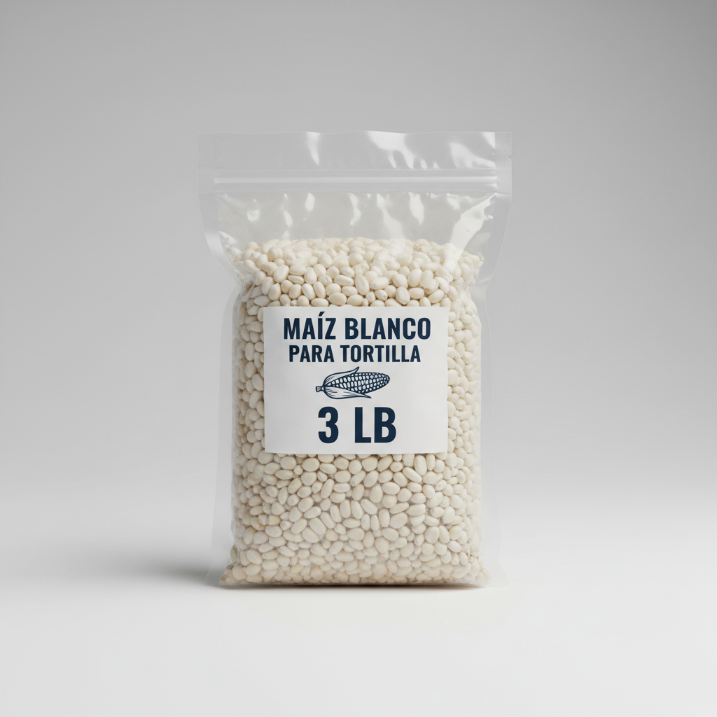 CM MAIZ BLANCO PARA TORTILLA 3 LB: imagen 1