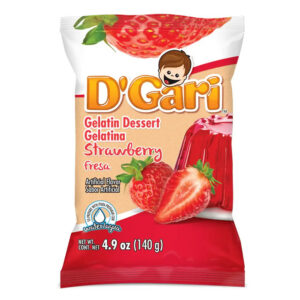 D'GARI GELATINA FRESA AGUA 4.2 OZ