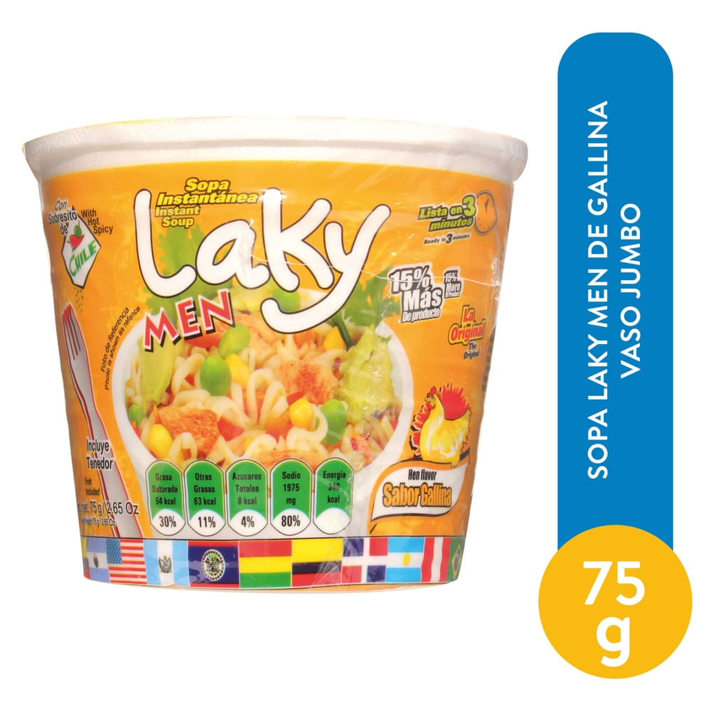 LAKY MEN SOPA DE GALLINA 12/ OZ 