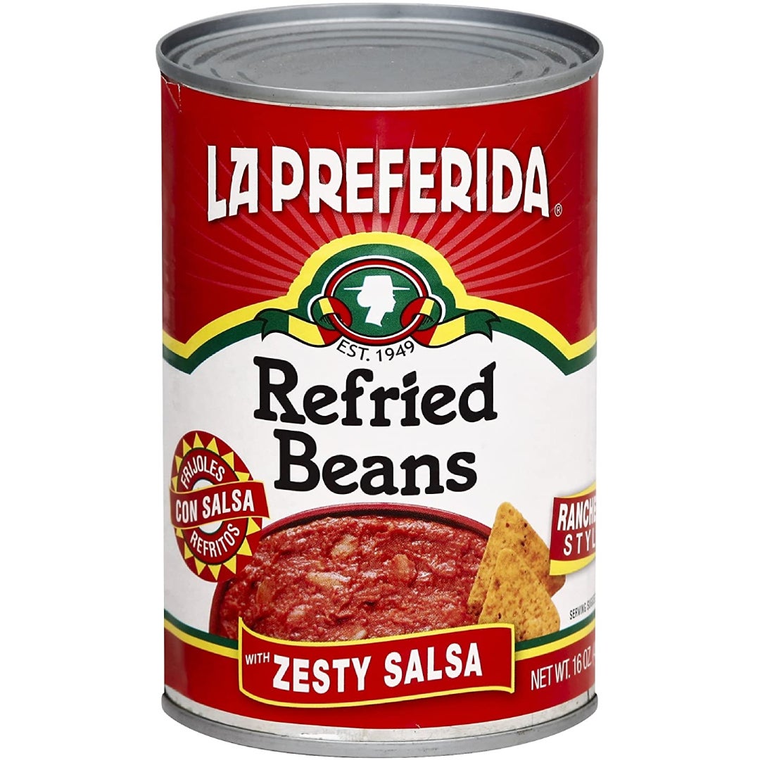 LP REFRIED BEAN ZESTY 16 OZ: imagen 1