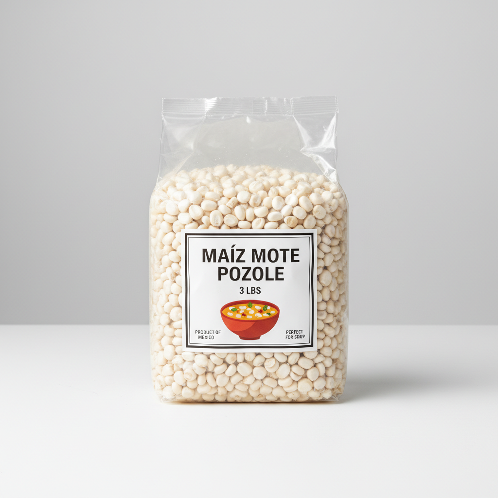 MAIZ MOTE/POZOLE 3 LBS: imagen 1