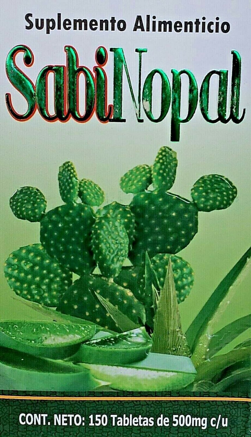 SABI NOPAL ESTOMACAL , GASTRITIS, ACIDEZ 500 MG: imagen 1